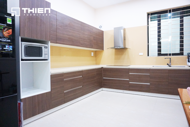 Thi công tủ bếp ở 102 Trường Chinh